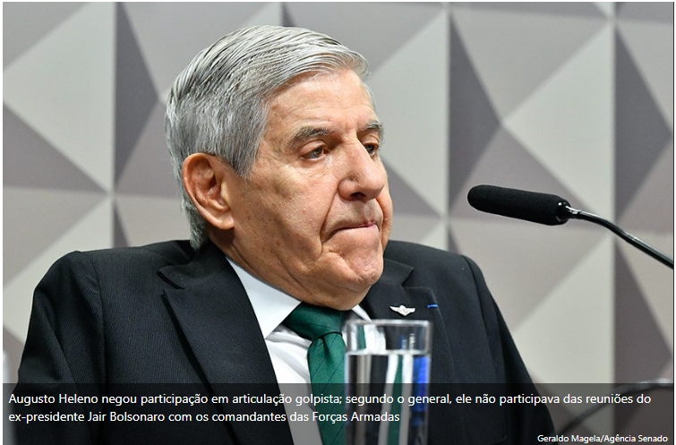 PGR apoia prisão domiciliar para Augusto Heleno