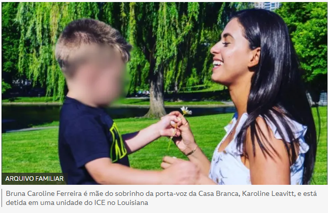 A brasileira parente de porta-voz da Casa Branca presa pelo serviço de imigração de Trump