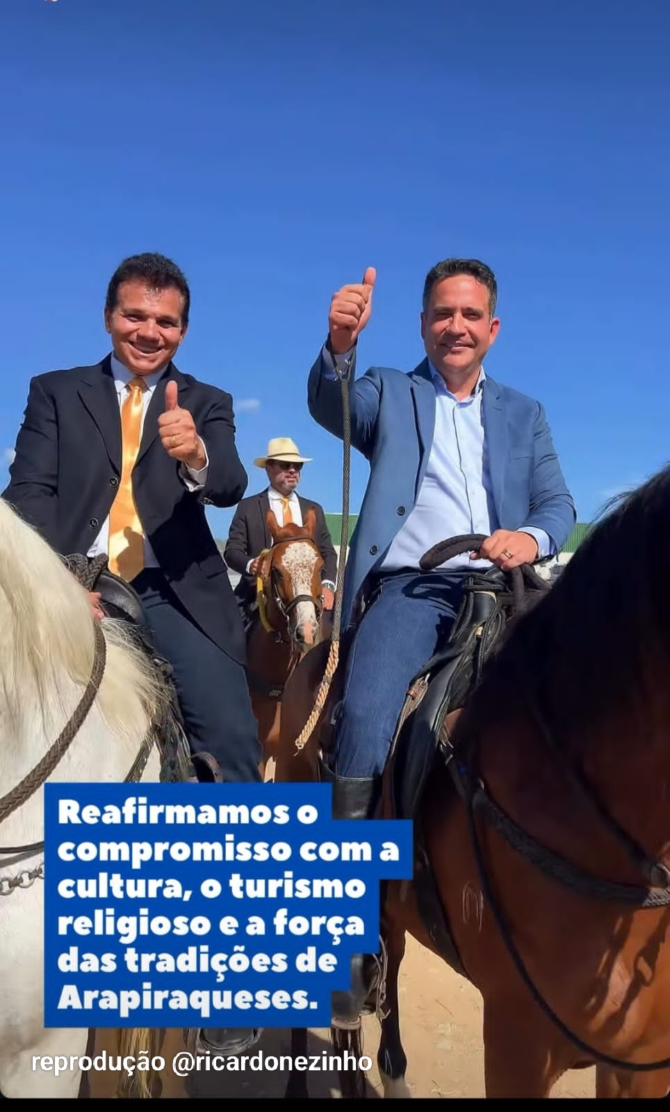 Governador Paulo Dantas faz história ao participar da 23ª Cavalgada de Nossa Senhora do Bom Conselho, em Arapiraca